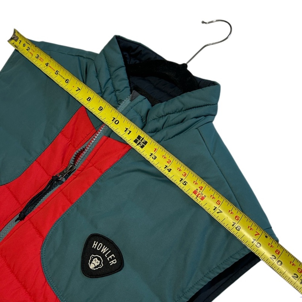 Howler Brothers Merlin Vest Men’s L Lightweight Quilted Red Grayish Green NWOT - Picture 14 of 15